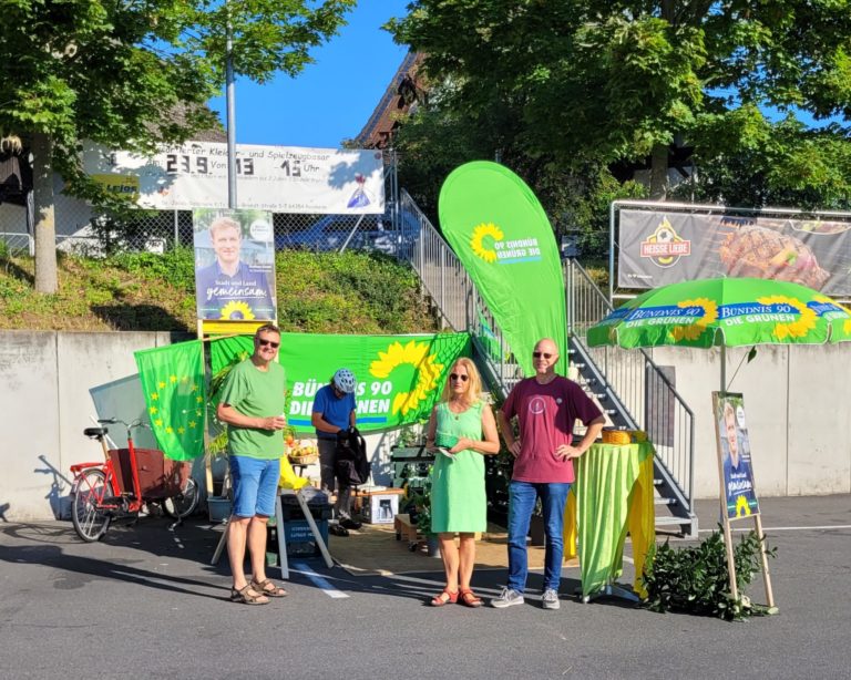 Das „Grüne Sofa“ wurde zur Grünen Oase bei 30° im Schatten
