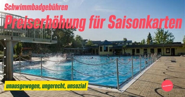 Gebühren für Kitas und das Schwimmbad sollen sozial gerecht sein